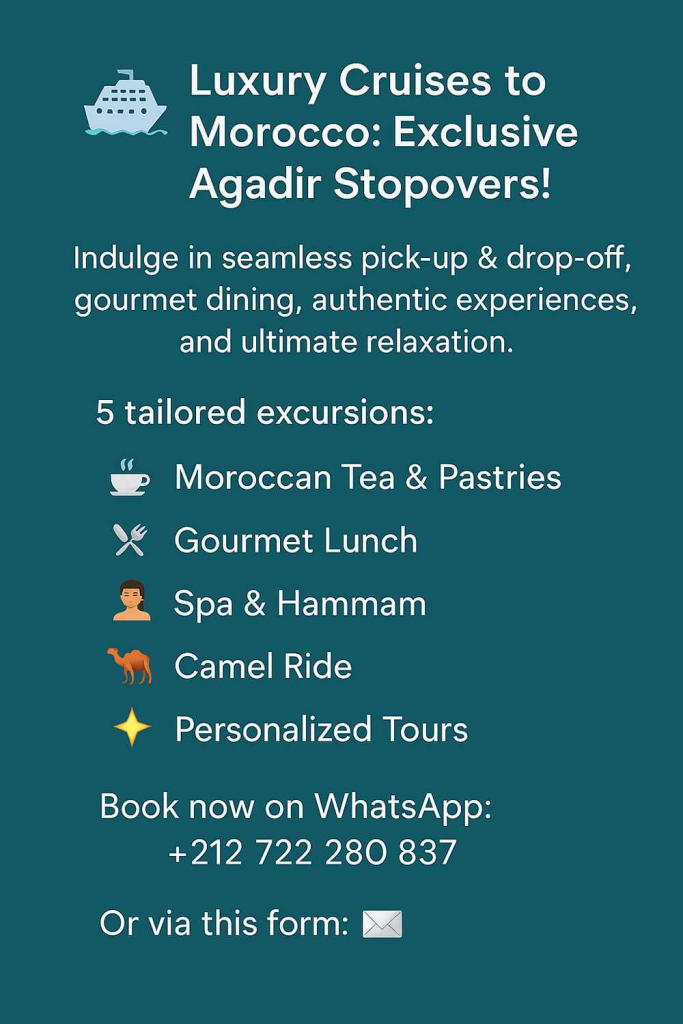 any cruises that stop in morocco
