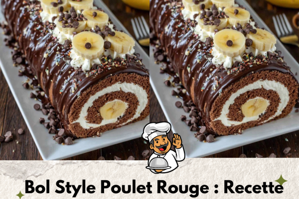 Bûche roulée chocolat-banane: dessert festif et gourmand