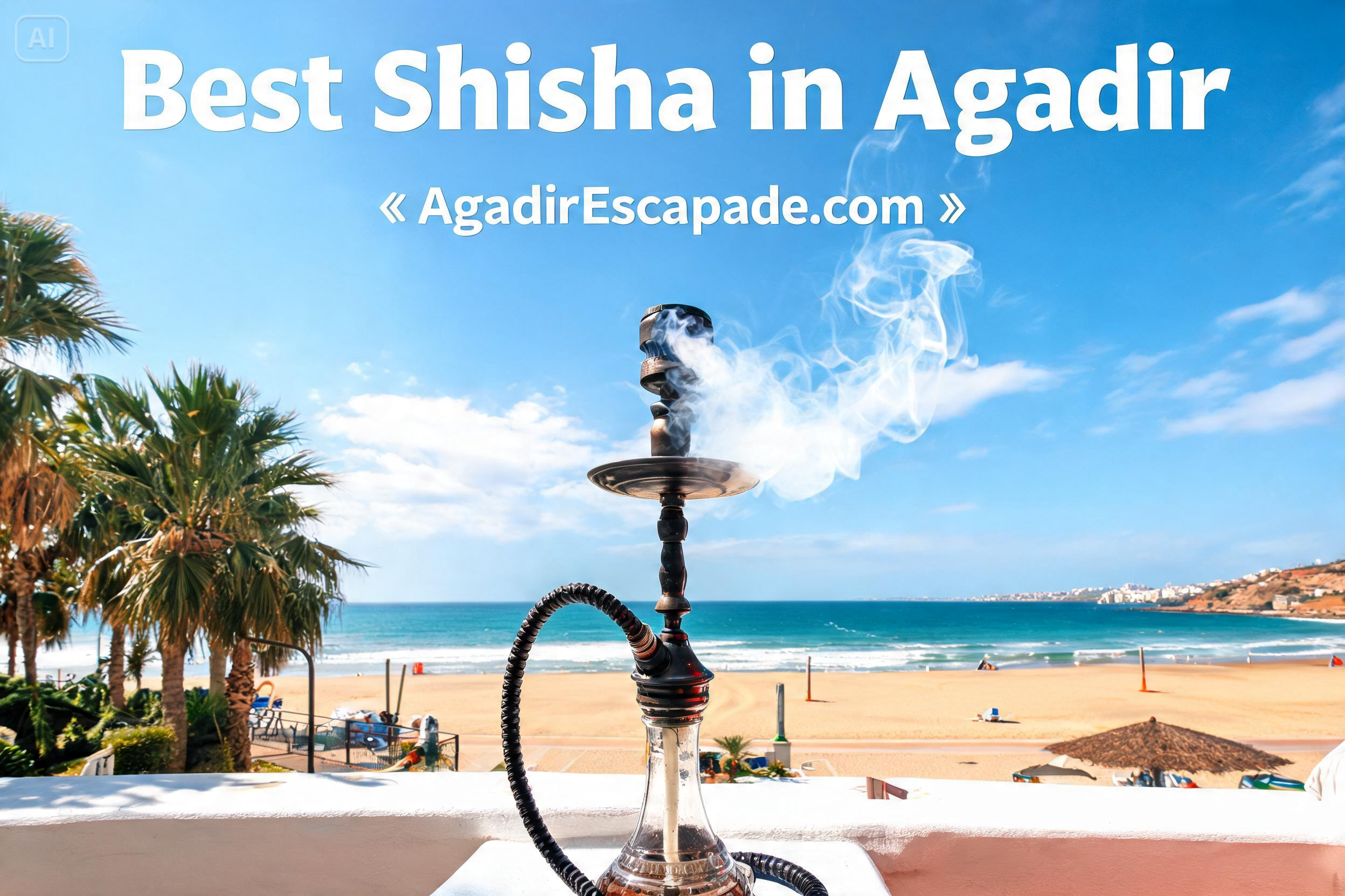 Best shisha lounge in Agadir 2026 with ocean view and comfortable seating